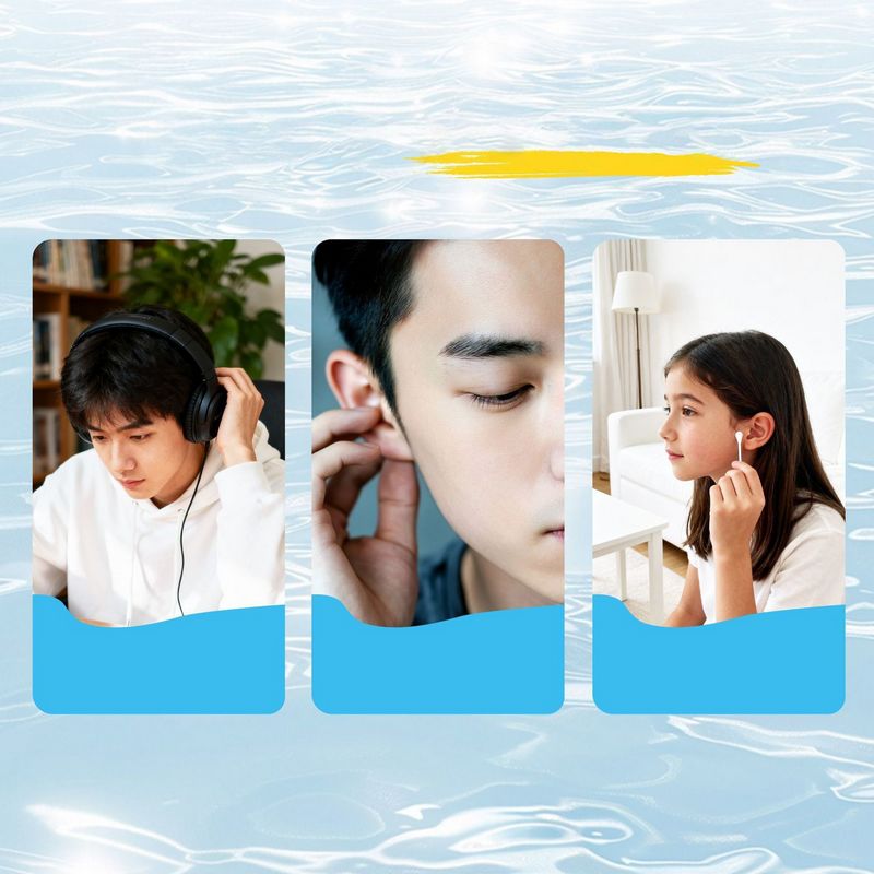 海氏海诺 20支装海盐水清耳棉棒家用耳朵耳道舒缓清洁温和海盐水棉签清耳棉棒高清大图