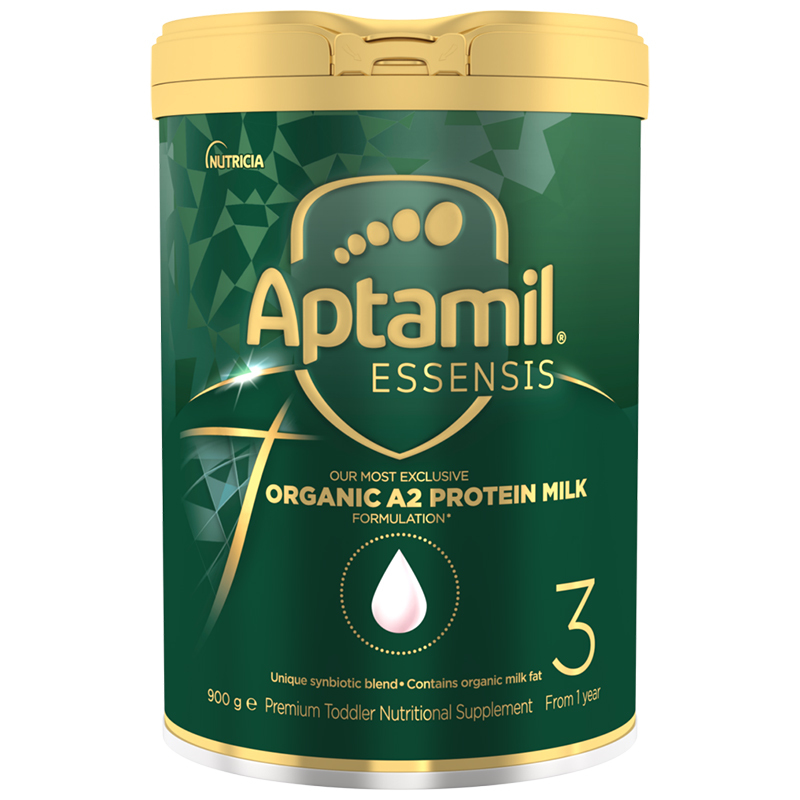 aptamil澳洲原装进口爱他美奇迹绿罐3段13岁有机婴幼儿配方奶粉900g
