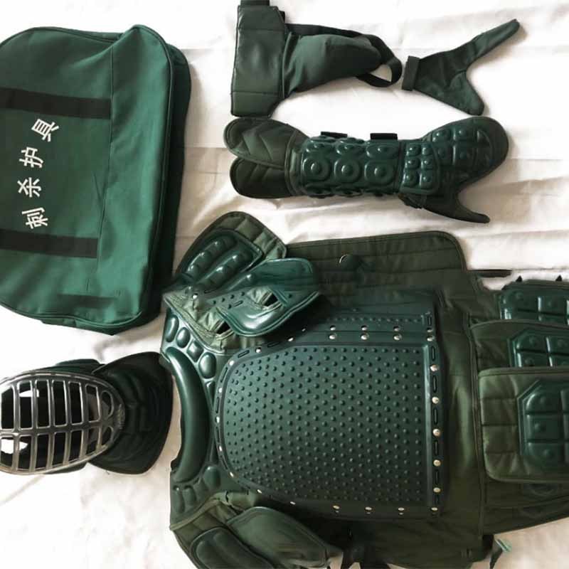兵行者BXZ-DKHJ 2015年新款升级版迷彩军绿色刺杀护具对抗护具 黑色刺杀护具防刺服