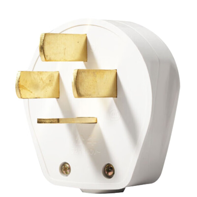 公牛bull三相四线插头插座四脚大功率4芯插头25a四线插头gnt252个装