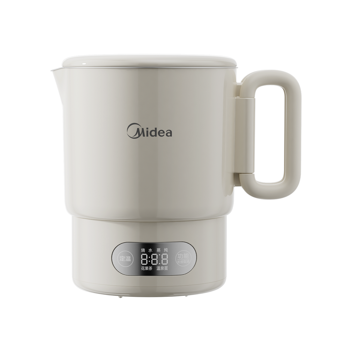美的(Midea)迷你便携式烧水杯折叠电热水壶恒温壶316L不锈钢旅行出差自动断电学生泡面杯 MK-SH07S105
