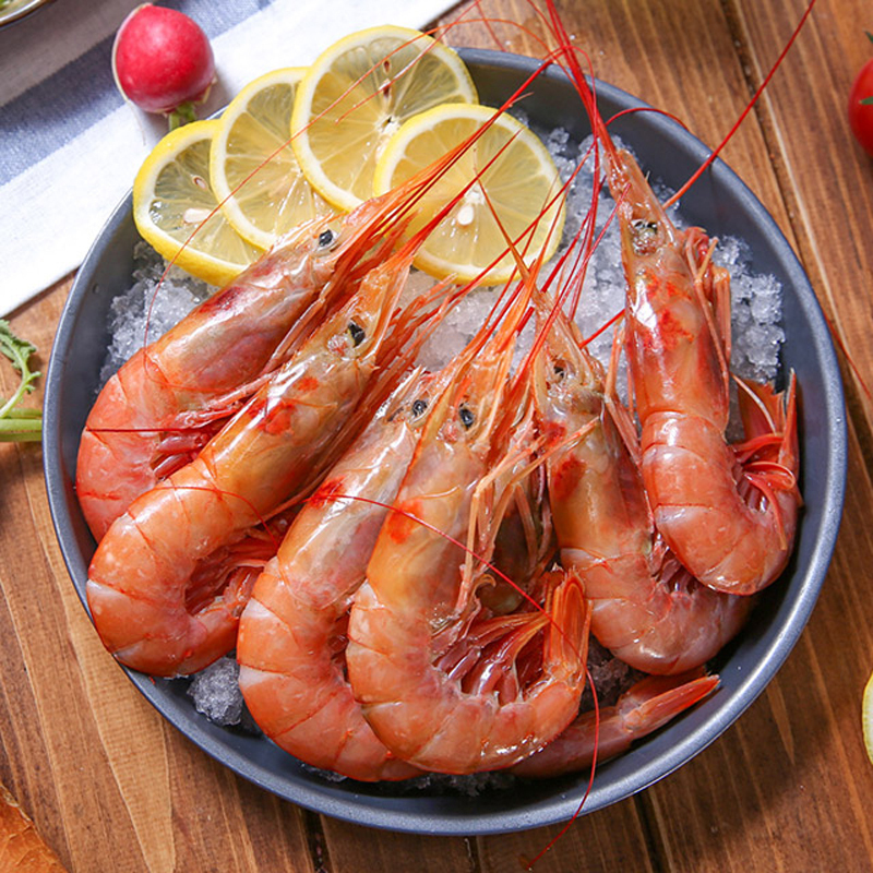 味库新鲜l1大号阿根廷进口船冻红虾2kg 活冻海捕大虾 海虾对虾4斤海鲜
