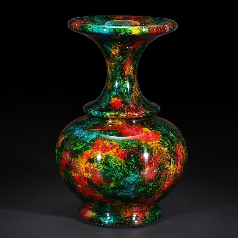 台湾七彩玉花瓶【新品】