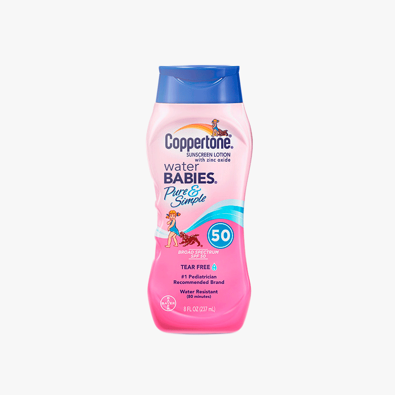 Coppertone确美同水宝宝防晒霜温和纯净滋润户外海边全身儿童防水SPF30+ PA+++ 237ml