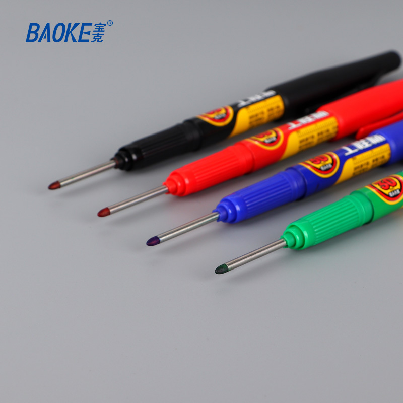 宝克(BAOKE)MP2937 20mm工程标记笔 深孔标记/定位达标/多用途标记 12支/盒 1盒