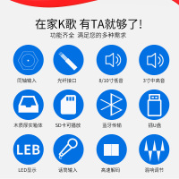 HYUNDAI/现代F18家庭ktv音响套装全套家用会议舞蹈室专业舞台演出卡拉ok音箱点歌机触摸屏专业蓝牙功放设备
