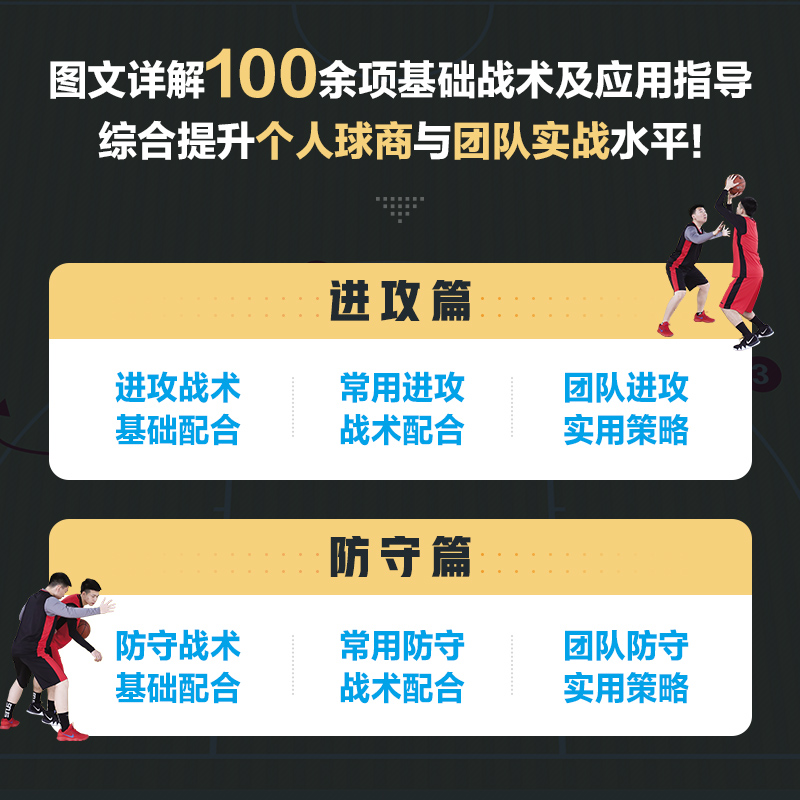 【M】图解篮球战术 有效进攻与防守的基础配合和实用策略-9787115602091