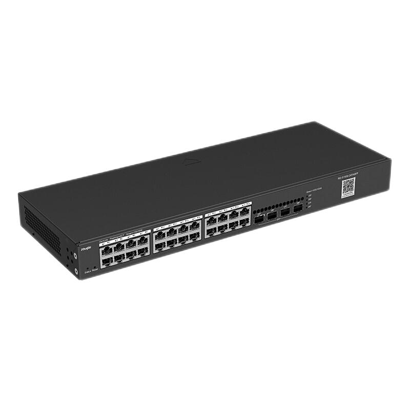 锐捷(Ruijie)RG-S1930系列二层百兆网管交换机 RG-S1930-24T4SFP 黑色
