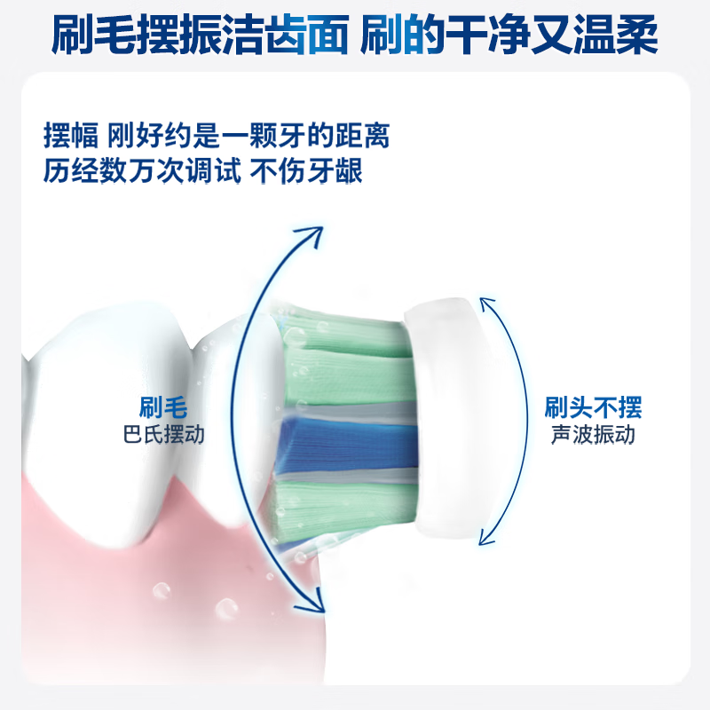 飞利浦(PHILIPS)电动牙刷钻石3系pro 6730升级款 控副刷毛摆振X 礼物送男友女友生日礼物HX5272/03高清大图