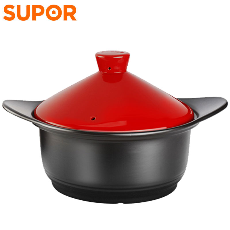 苏泊尔(SUPOR)砂锅煲仔饭炖锅陶瓷煲汤明火耐高温沙锅砂锅炖锅 3L家用 燃气 EB30PAT01