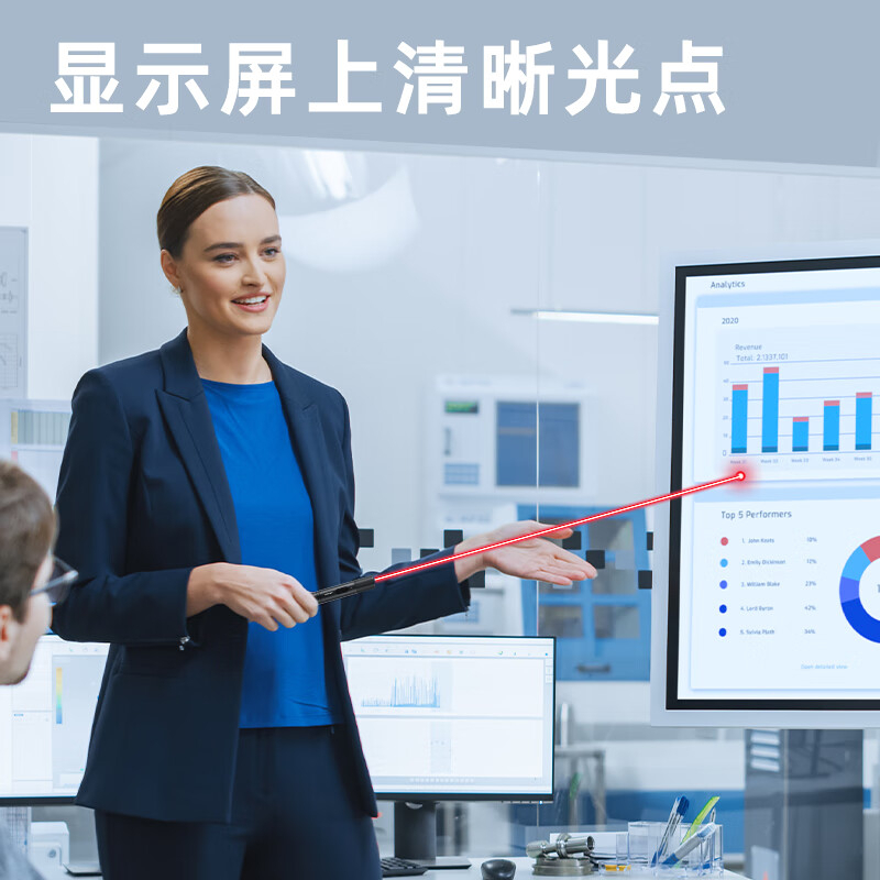 得力(deli)激光笔 户外激光笔电子笔沙盘售楼处用激光笔逗猫笔 红光激光笔MA301.高清大图