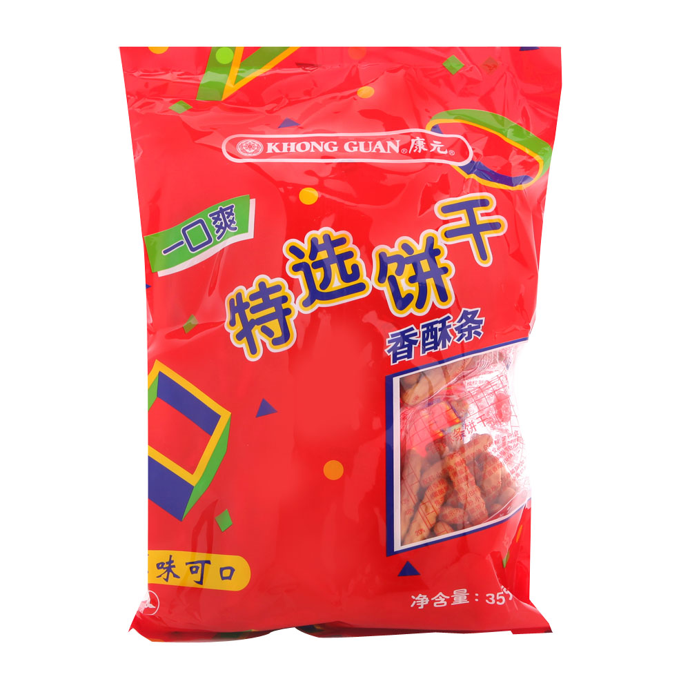 康元 特选饼干 香酥条 350g/袋