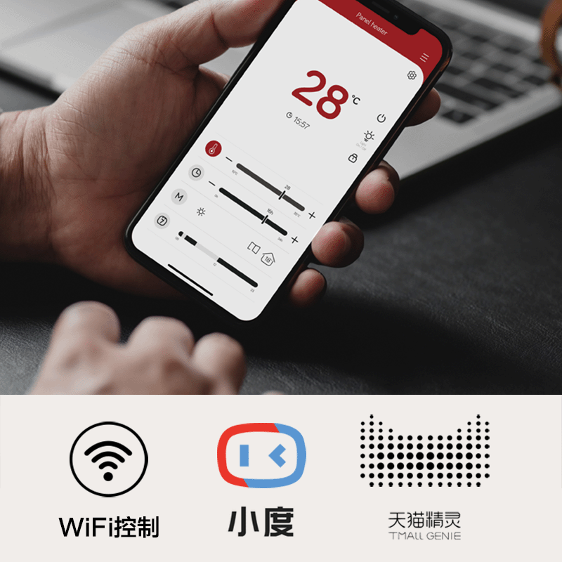 海路世(Heallux)高端智能取暖器电热毛巾架家用卫生间加热恒温烘干浴巾毛巾杆300W(左右通用)