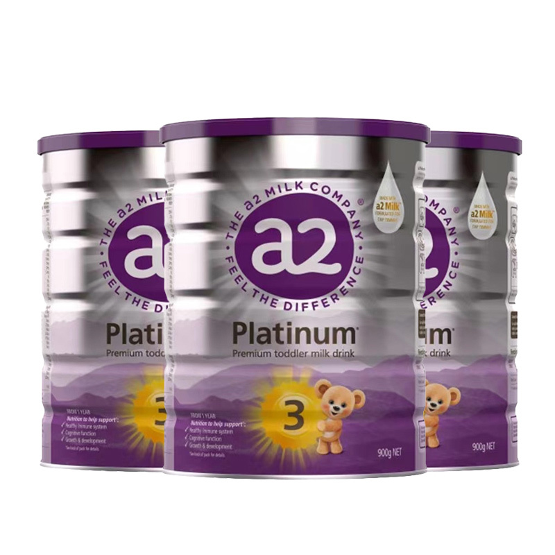 3罐装|澳洲a2 Platinum 白金版 幼儿配方奶粉3段 (1-3岁)900g/罐 原装进口[效期至27年9月]