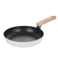 炊大皇年轮煎锅24cm 米白色家用煎牛排荷包蛋锅 少油烟加深加厚不粘锅平底锅JG24NLB