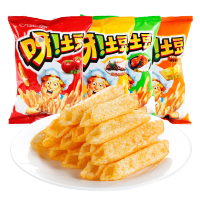 好丽友呀土豆薯条40g*10包薯片好友趣休闲零食小吃膨化食品大礼包 里脊牛排味40g*5包