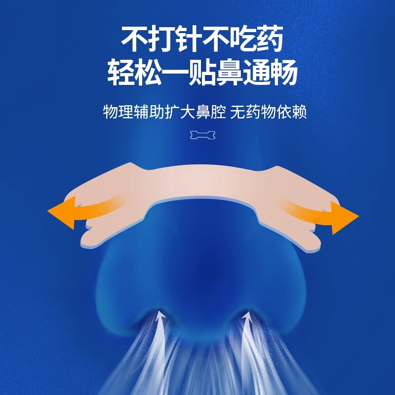 云南白药通气鼻贴儿童成人鼻炎鼻塞通鼻神器缓解鼻子不通气贴感冒贴睡觉贴泰邦缓解鼻塞感冒鼻炎成人防打鼾解鼻堵高清大图