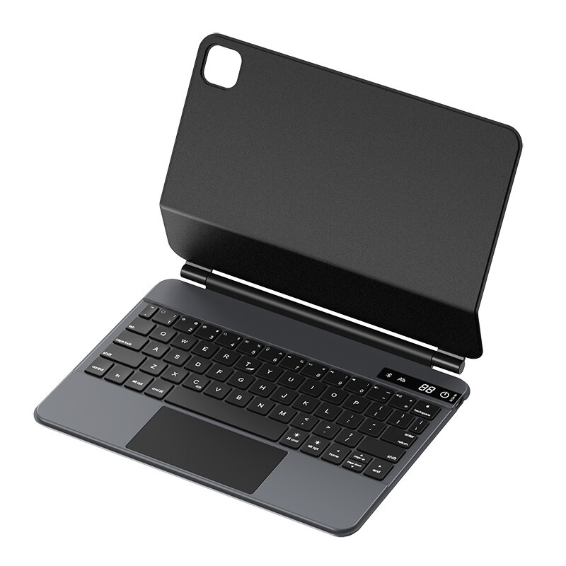ESCASE ipad air5/pro11妙控键盘苹果10.9英寸保护套22/21/20款磁吸悬浮蓝牙壳一体式触控板黑
