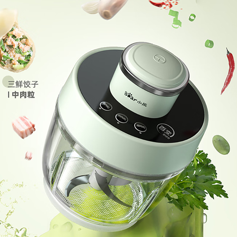 小熊2升粗中细绞肉机QSJ-D03X1高清大图