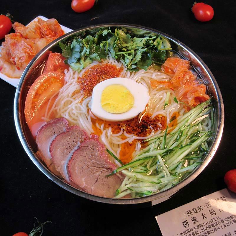 正宗东北朝鲜大冷面380gx3袋3包料小麦荞麦免煮速食酸甜口味 380gx4袋冷面(小麦)