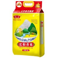 福花长粒香米大米5kg 东北大米10斤 鲁花出品 鲁花大米 长粒香米 五常米 圆粒米 粳米 软糯香甜 当季新米