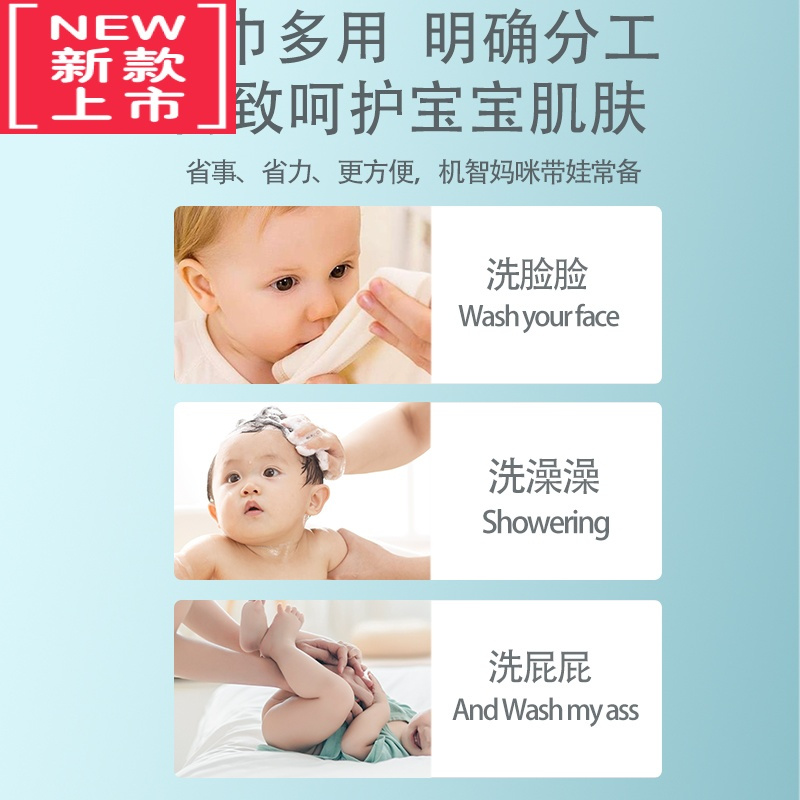 可莉允婴儿口水巾纱布毛巾儿童手帕新生的儿超软洗脸小方巾宝宝用品