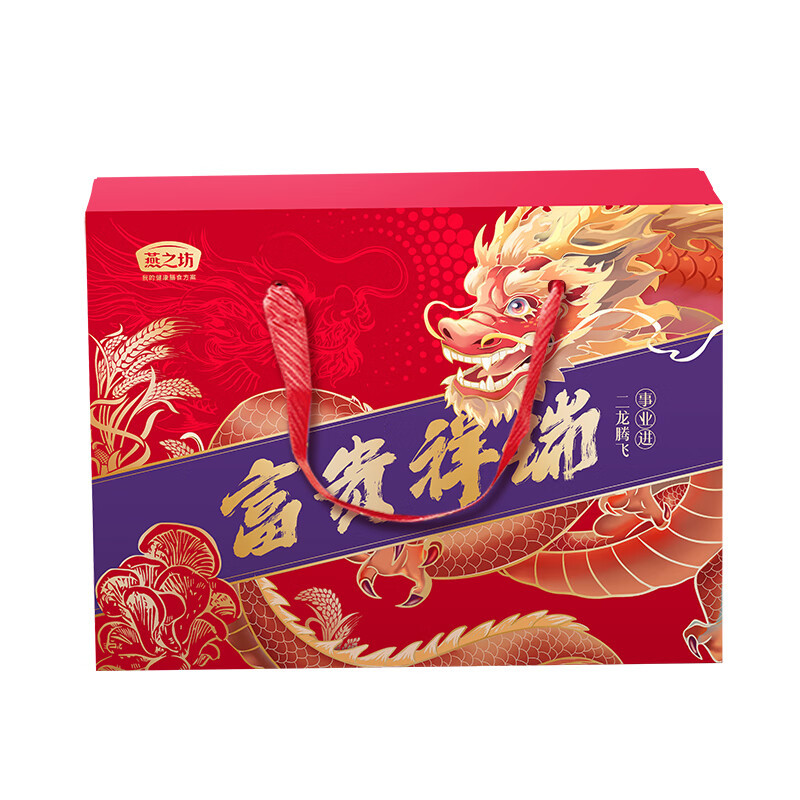 燕之坊 干货菌菇龙年富贵祥瑞干货套盒356g
