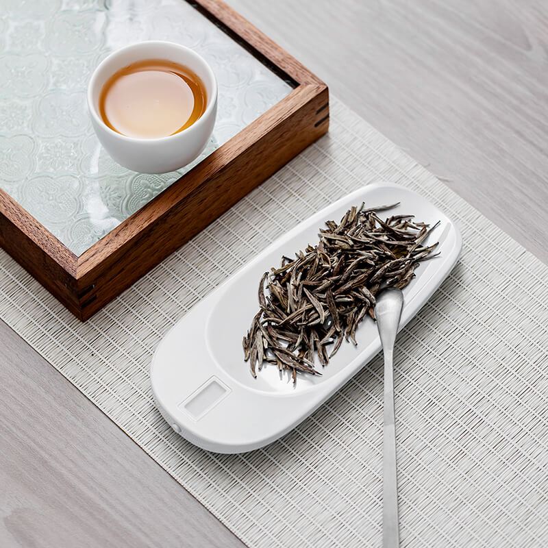 領藝 优选电子茶则茶勺茶匙茶拨茶荷茶针测量无量智能电子称重带克重量显示功夫茶具配件套装 无量茶则礼盒装