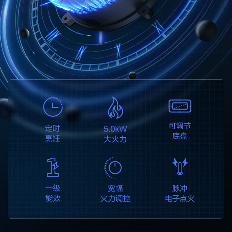 [变频]华帝(vatti)24立方侧吸抽油烟机灶具套餐天然气5.0kW可定时燃气灶恒吸热水洗烟灶套装i11142+81B