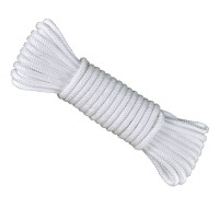 工霸(GONGBA)耐磨尼龙绳安全绳尼龙编织绳帐蓬绳捆绑绳子 6mm 100米/捆 1捆