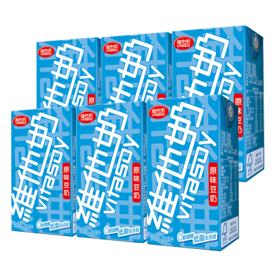维他奶原味豆奶250ml*6盒低脂健康营养早餐植物奶优质植物蛋白
