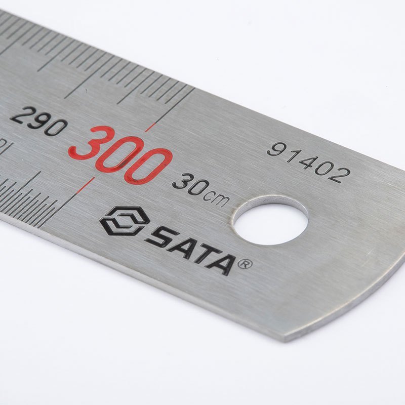 世达(SATA)钢直尺 不锈钢直尺刻度尺钢板尺 1000MM 91404 1把(2把起订)