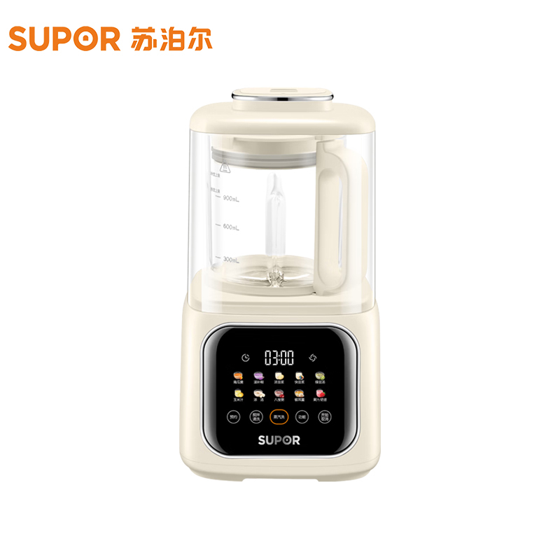 苏泊尔(SUPOR)破壁机SP613S家用降噪低音豆浆机3-5人加热全自动榨汁机 搅拌机辅食机早餐机轻语系列