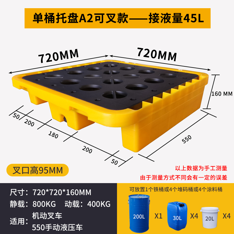 铭思达防渗漏托盘72*72*16cm个高清大图
