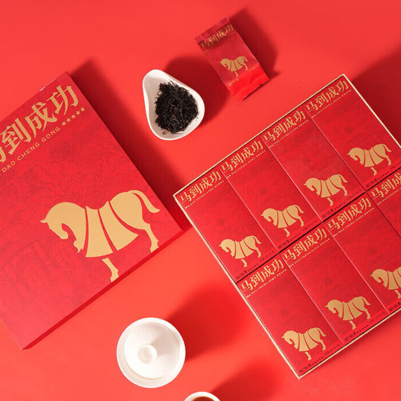 八马茶业红茶礼盒168g醇厚饱满花果蜜香马到成功祁门红茶D0255高清大图