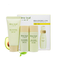 一叶子(one leaf)酪梨水漾保湿-旅行三件组(洁面乳15g+爽肤水15ml+保湿乳15ml)