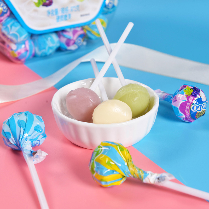 2件8折拍2件更划算徐福记棒棒糖dodo多嘟棒酸奶口味罐装972g糖果零食