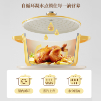 荣事达(Royalstar)陶瓷珐琅锅24cm家用煲汤锅炖锅砂锅炖盅焖烧不粘铸铁锅煮锅燃气电磁炉通用RA14220402