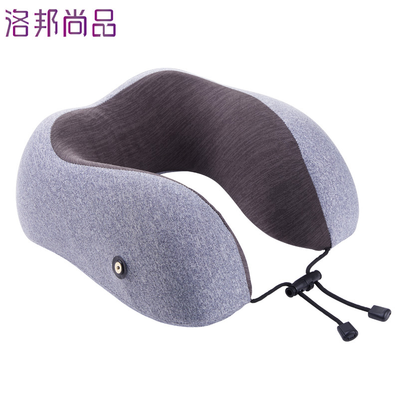洛邦尚品(LBSP) 智能远红外u型枕 DRM01 电热便携飞机旅行记忆棉护颈枕 汽车头枕 办公室午睡午休靠枕头 灰色