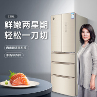 格力(GREE )冰箱BCD-339WPQG/极光金法式多门 339升魔法保鲜冰箱智能变频 瞬冻保鲜黑科技 法式多门冰箱