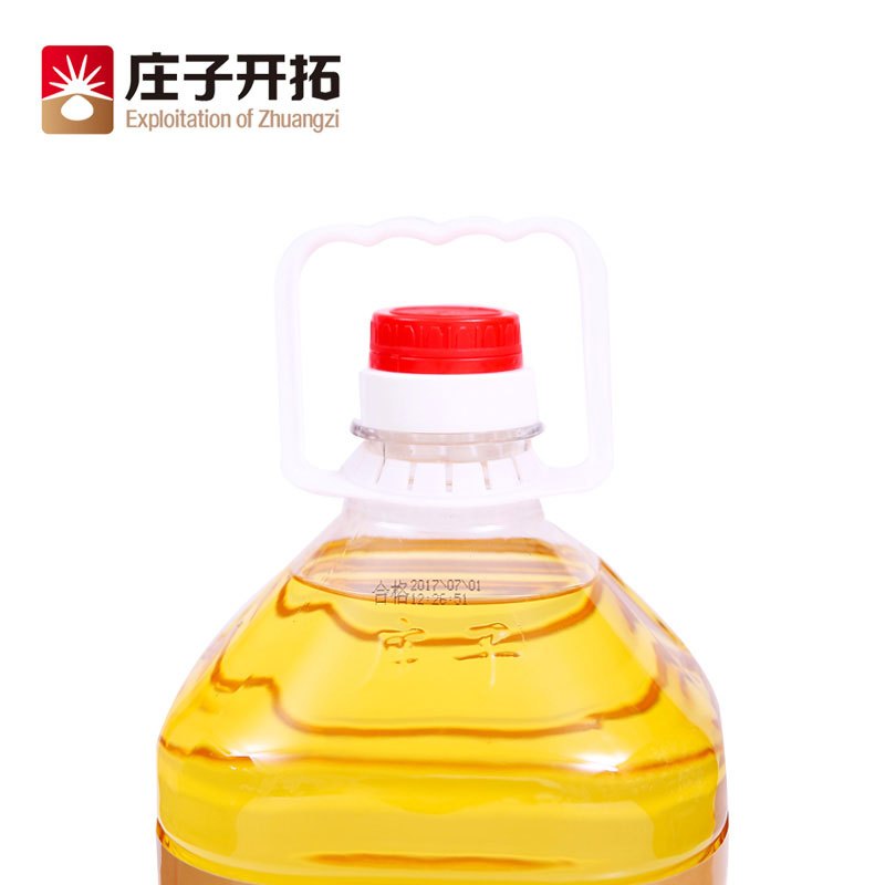 庄子开拓 新疆健康食用油 物理压榨一级 纯红花籽油 5L (单位:桶)