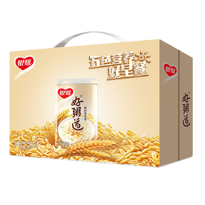 银鹭八宝粥好粥道椰奶燕麦粥280gx12罐整箱速食方便粥送礼佳选