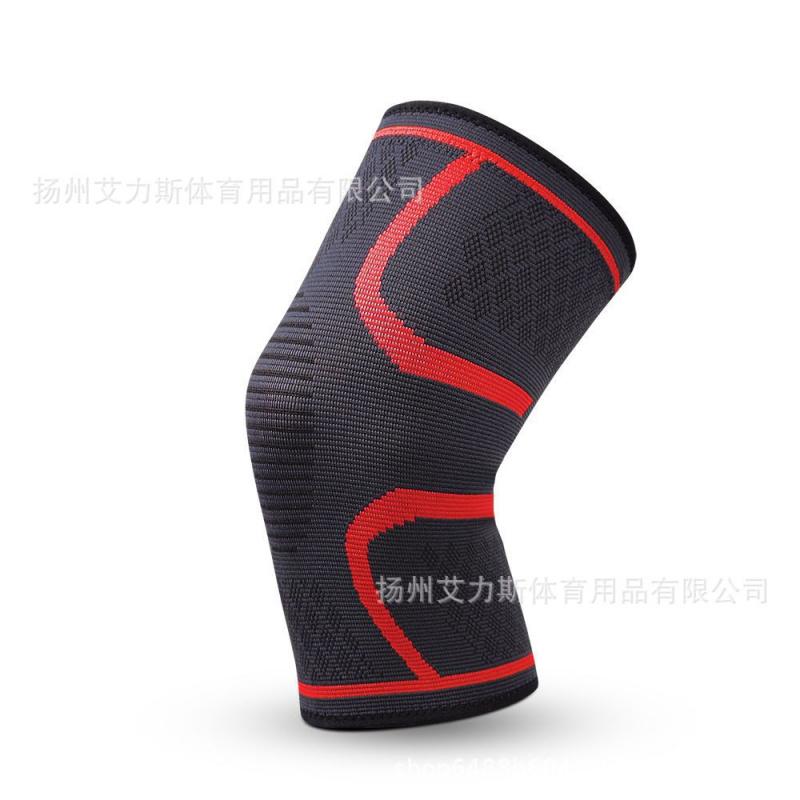 专业运动护膝盖男女健身跑步篮球装备半月板关节保暖护漆腿套护具 红色普通款M