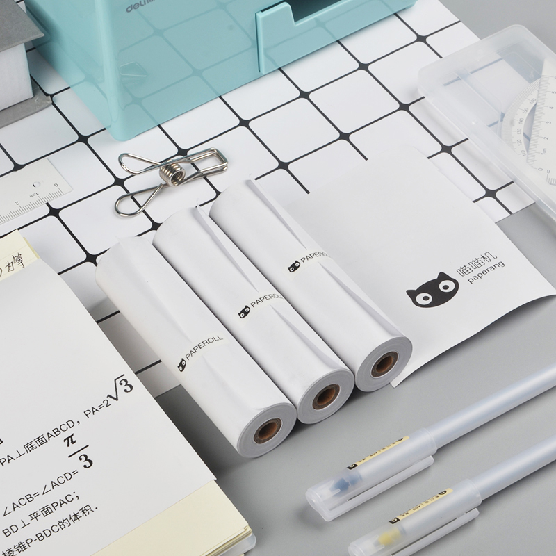 喵喵机P3 官方不干胶热敏打印纸80*30mm(一盒3卷)不含双酚A家热敏打印机耗材