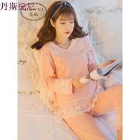 中国风纯棉长袖睡衣女秋中式汉服休闲可外穿宽松古风家居服套装