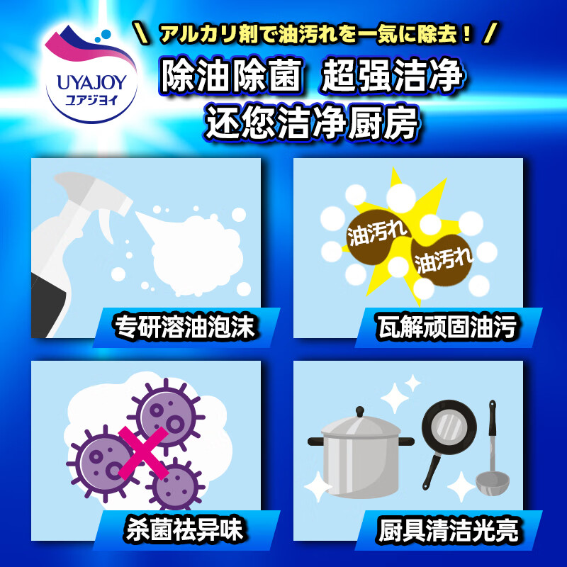 亚乐 UYAJOY原装进口UYAJOY亚乐油污净 白色500ml高清大图