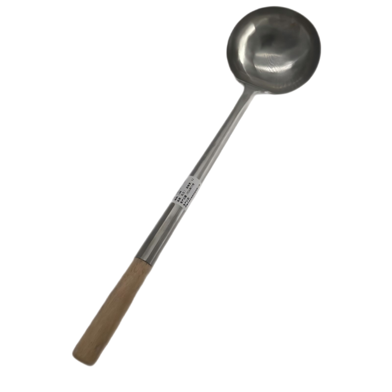 先互丁 木柄炒菜勺 打菜勺 多规格 个高清大图