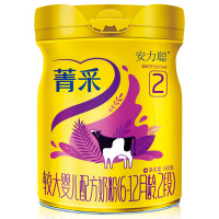 完达山 奶粉菁采2段较大婴儿配方牛奶粉6-12月二段安力聪800g