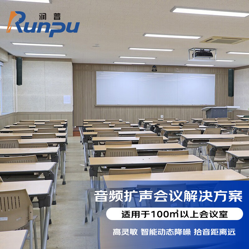 润普Runpu音频扩声会议音响系统(麦克风+音响+调音台+音频处理器+数字移频器+时序电源)RP-JDYP1024F高清大图