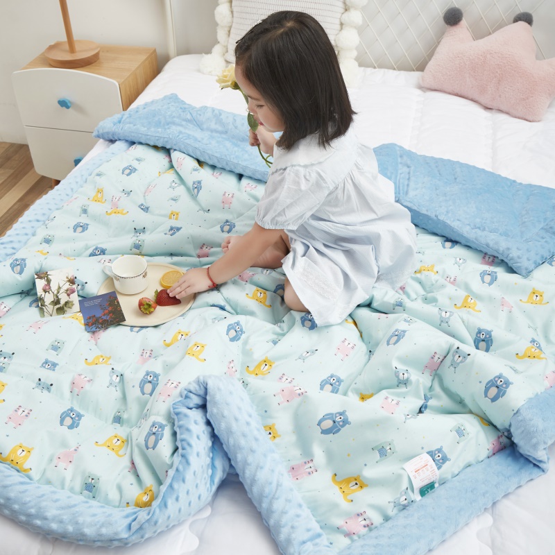 苏宁宜品a类母婴级婴儿被子秋冬宝宝儿童小棉被春秋幼儿园冬季盖被